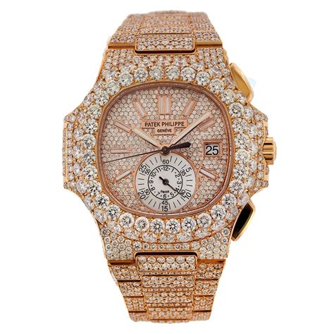 nautilus patek philippe iced out|patek philippe full diamond price.